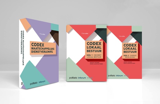 Pakket codex lokaal bestuur + codex maatschappelijke dienstverlening
