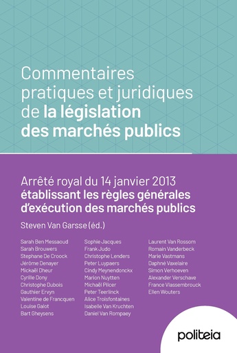 [16525] Commentaires pratiques et juridiques de la législation des marchés publics 