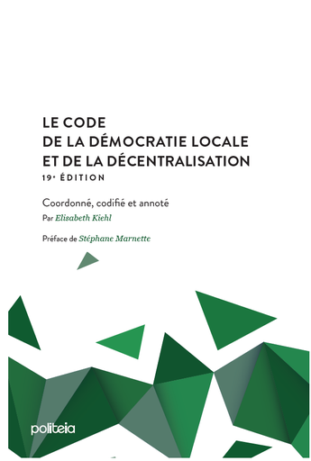 Code de la démocratie locale et de la décentralisation (19e édition)